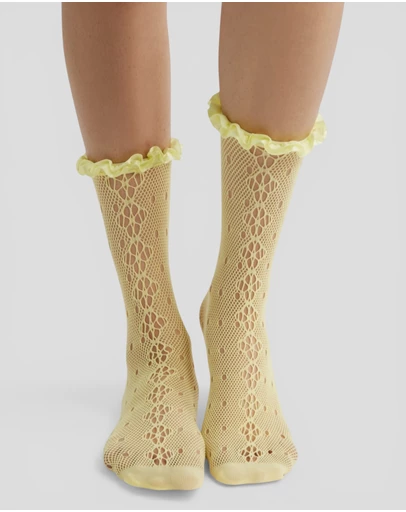 High Heel Jungle - Mimi Lace Frill Edge Socks