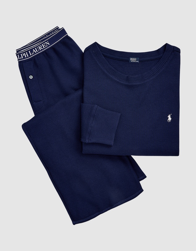 Polo Ralph Lauren - Club Waffle Long Sleeve Modal & Cotton Pyjama Set
