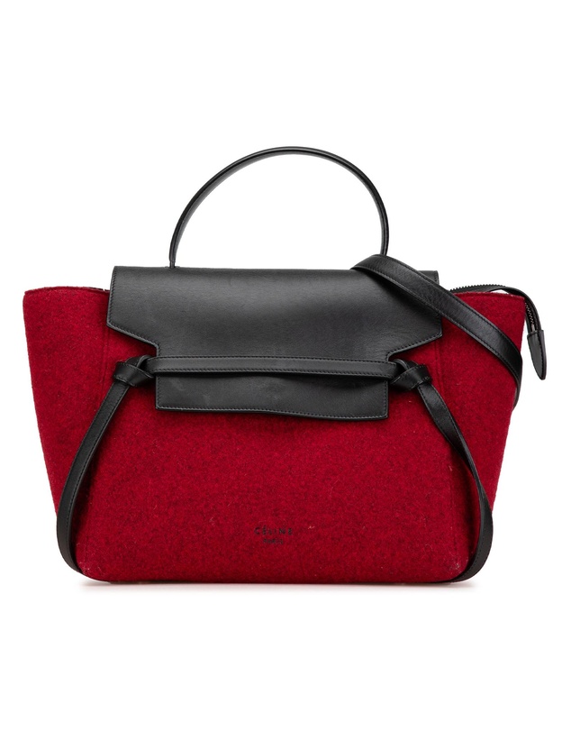 Pre-Loved by Azura Reborn - Pre-Loved Mini Felt and Calfskin Belt Satchel