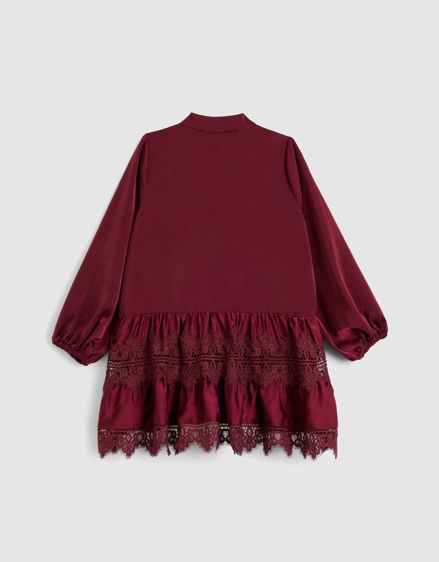 Bardot Junior - Anie Satin Shirt Dress - Kids-Teens