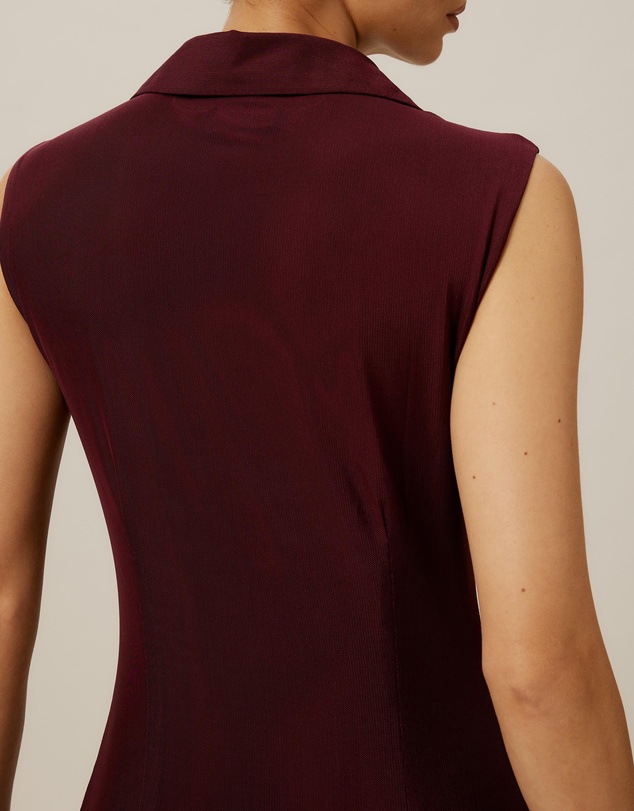 Tussah - Sleeveless Jersey Button Up Dress