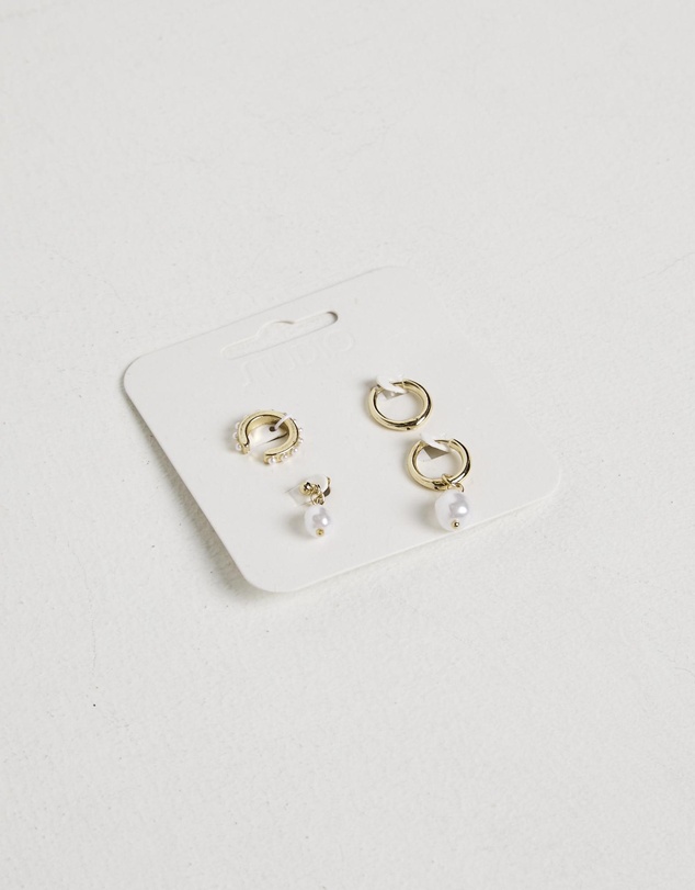 Studio - Statement Seeker Pearl Earring Pack