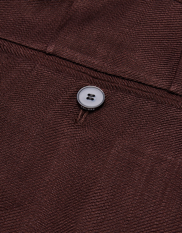 Calibre - Tailored Twill Linen Blend Shorts Bourbon