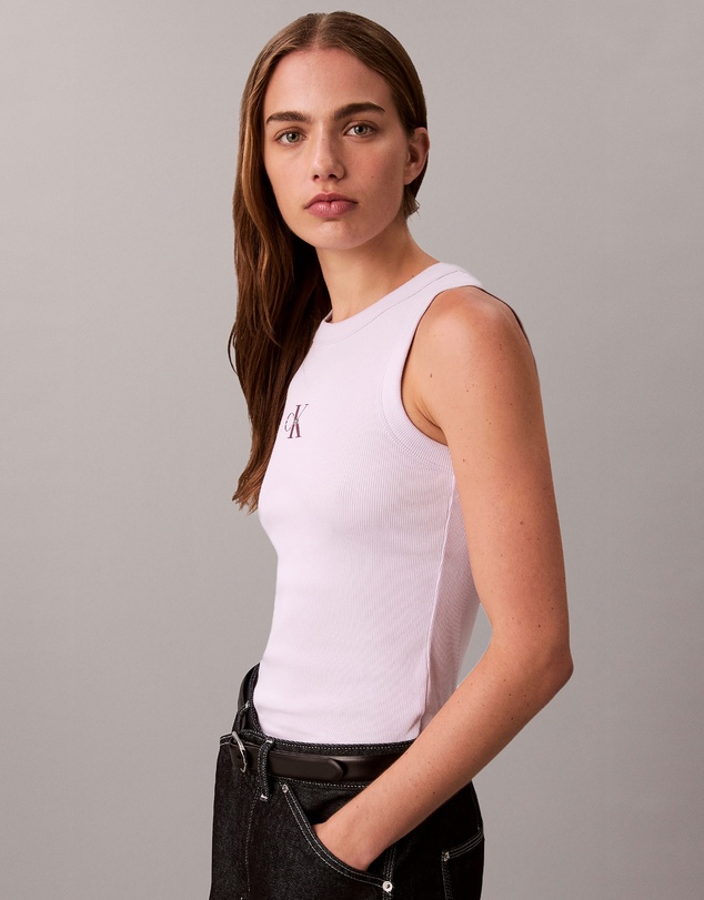 Calvin Klein Jeans - Monologo Rib Tank Top