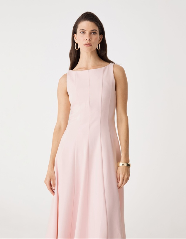 Forcast - Sally Panel Midi Dress
