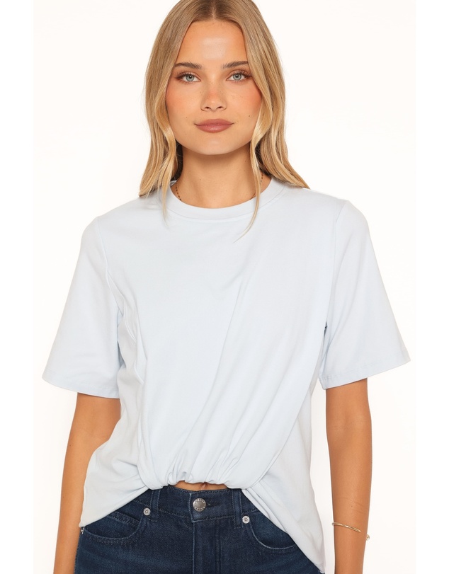 Petal & Pup - Landon Knit Top - Pale Blue