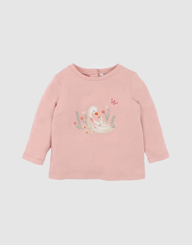 Bebe by Minihaha - Emmy Ducks and Flowers LS Tee - Babies