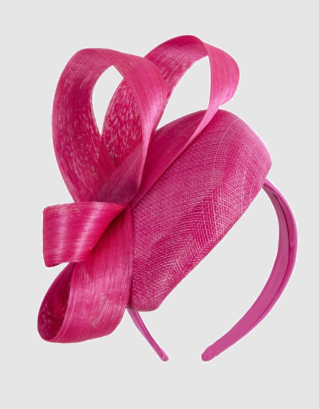 Max Alexander - Fuchsia Pillbox Racing Fascinator