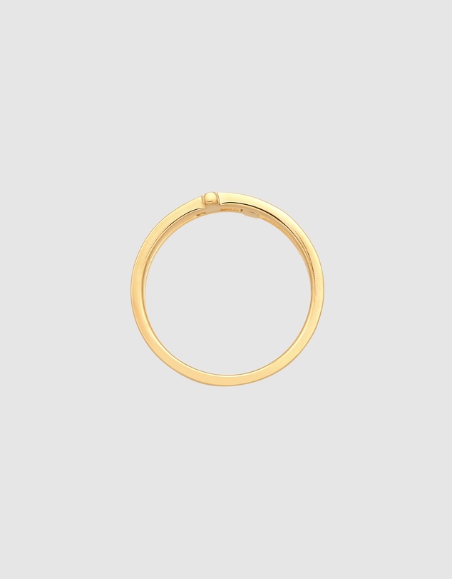 Kuzzoi - ICONIC EXCLUSIVE - Cross Band Ring in Gold-Plated 925 Sterling Silver
