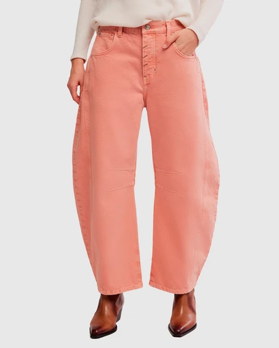 Free People - Good Luck Mid Rise Barrel Jeans