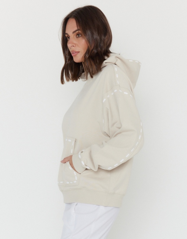 ALEXANDRA - Dashes Jumper Stone