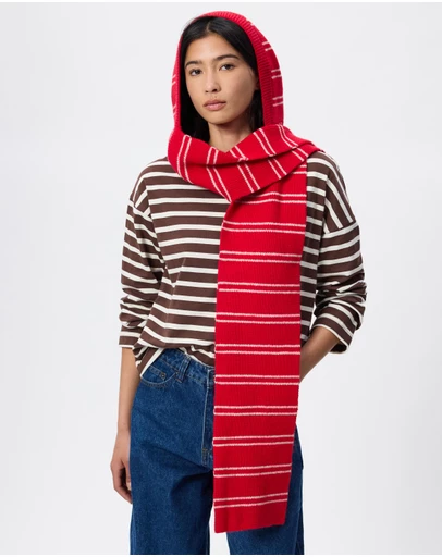 Damson Madder - Hooded Scarf