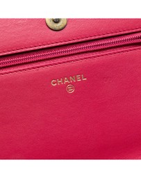 Pre-Loved by Azura Reborn - Pre-Loved Tweed Written in Chain Logo Wallet on Chain
