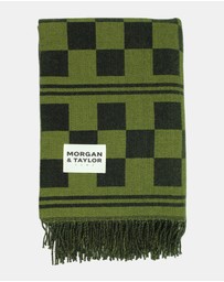 Morgan & Taylor - Haven Throw Blanket in Green