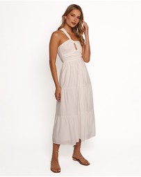 Petal & Pup - Vinny One Shoulder Maxi Dress - White