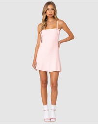 EDIKTED - Fridah Ribbed Knit Mini Dress
