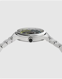 Aston Martin - GRZ Black Stainless Steel Bracelet Watch and Podium Green Silicone Strap Box Set