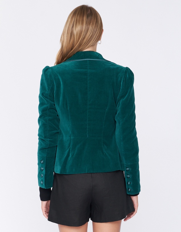 Amelius - Margaret Velvet Pintuck Blazer
