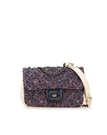 Pre-Loved by Azura Reborn - Pre-Loved chanel Classic Flap Bag Tweed Style