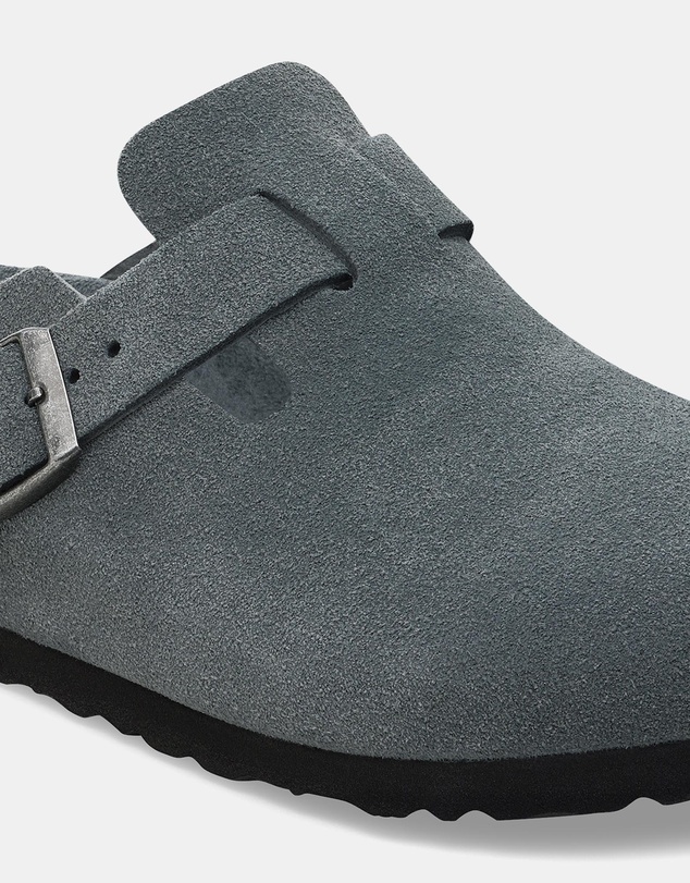 Birkenstock - Boston SFB Tonal Footbed Suede Leather Regular - Men's