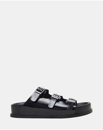 Steve Madden - Easy-Peazy Black Sandals