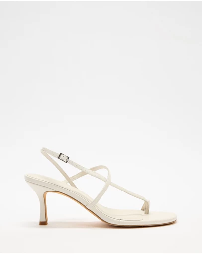 AERE - Alina Leather Strap Heels