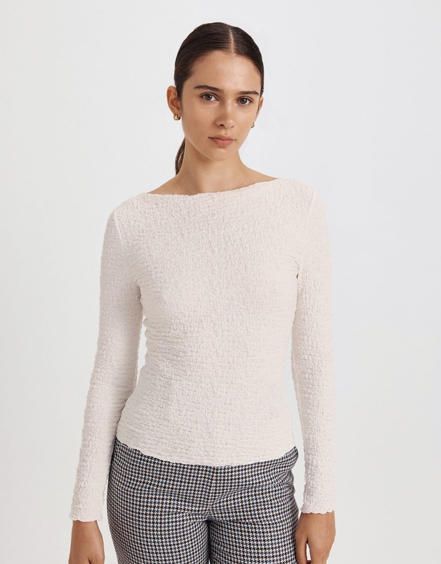 SABA - Luna Textured Long Sleeve Top