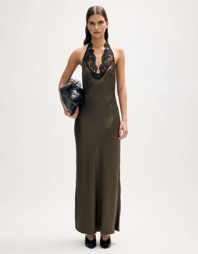 Minima Esenciales - Rume Halter Lace Midi Dress