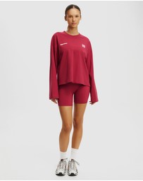 Cotton On Body Active - Long Sleeve Graphic Crew Tee