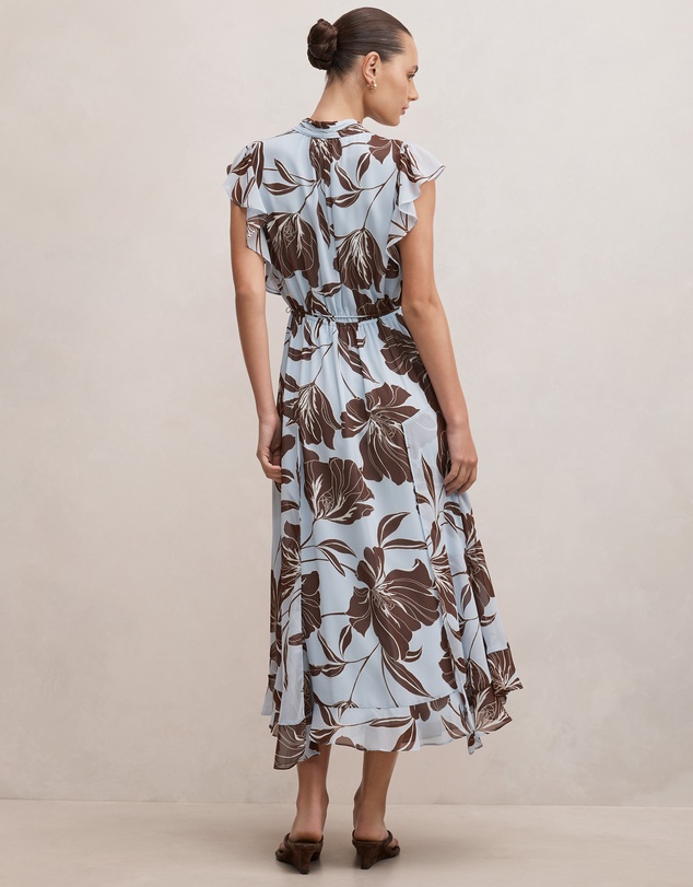 Forever New - Maxwell Flutter Sleeves Midi Dress