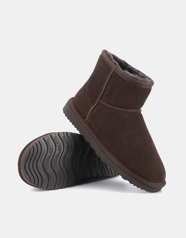 AusWooli Ugg Boots - Bondi Sheepskin Signature Short Ankle Boots
