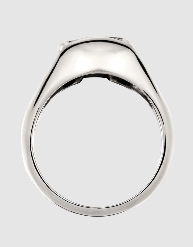 Kuzzoi - ICONIC EXCLUSIVE - Skull Signet Ring in 925 Sterling Silver