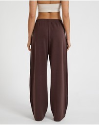 All Fenix - Soft Luxury Pin Tuck Wide Leg Track Pant