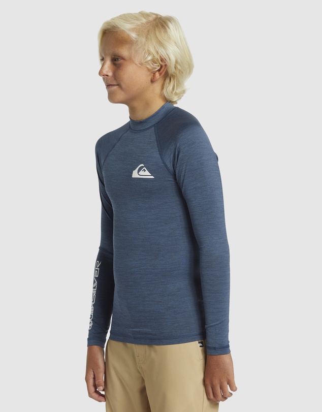 Quiksilver - Boys 4 to 16 Everyday Solid Long Sleeves UPF 50 Surf T-shirt