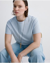 M.N.G - Short-Sleeved Cotton T-Shirt