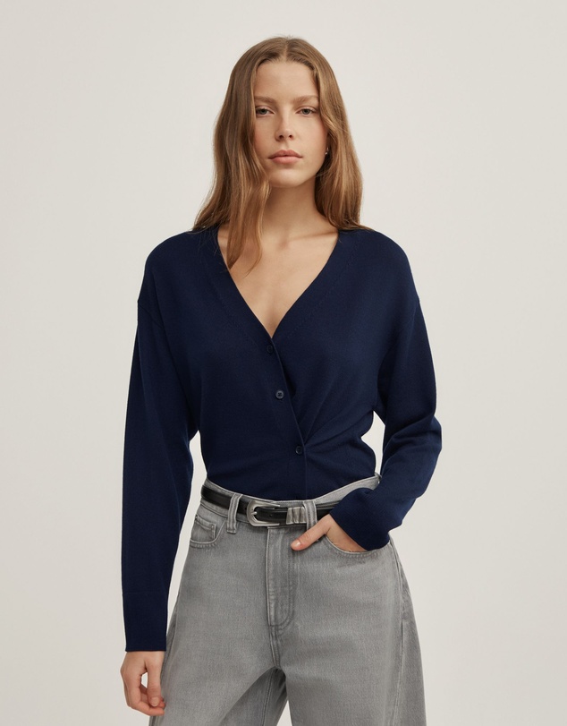 Witchery - Asymmetric Wrap Knit Cardigan