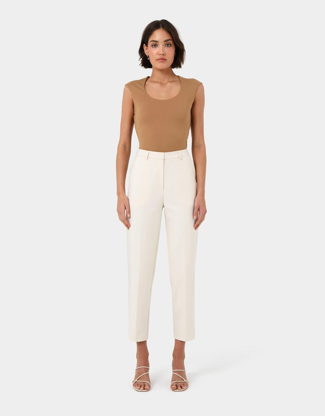 Forcast - Soho Rounded Square Neck Top