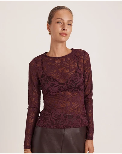 SABA - Stella Long Sleeve Lace Top