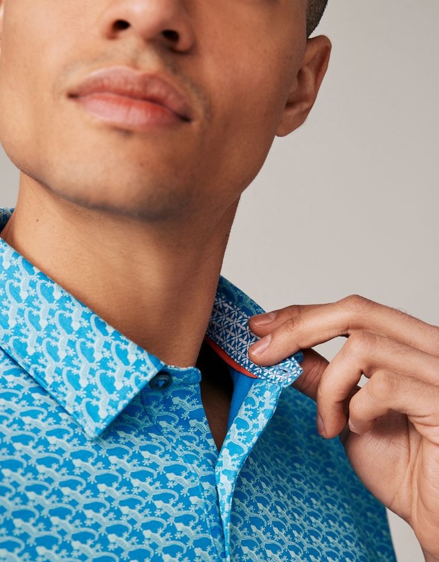 NEXT - 100% Cotton Print Polo Shirt