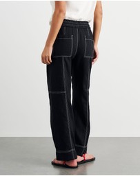 Jag - Sabine Linen Relaxed Leg Pant