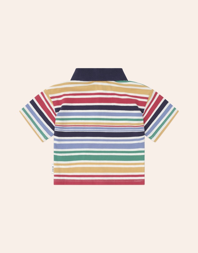Huxbaby - Moto Hux Rainbow Stripe Polo - Babies-Kids