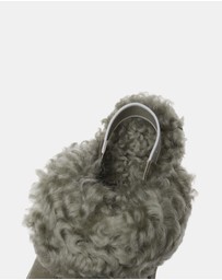 EVERAU - Australian Shepherd Ugg Waffle Curly Platform Cow Suede Upper House Shoes