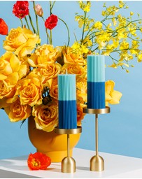 XRJ Celebrations - Pillar Two-Tone Ocean Candle