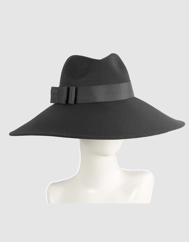Max Alexander - Wide Brim Black Winter Hat