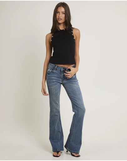 Insight - Rita Low Rise Flare Denim Jeans