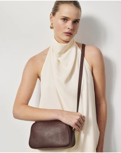 VESTIRSI - Vera Mahogany Camera Crossbody Bag