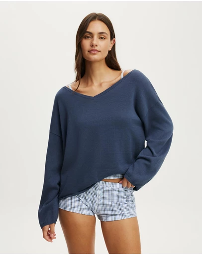 Cotton On Body - Relaxed V Neck Oversized Knit