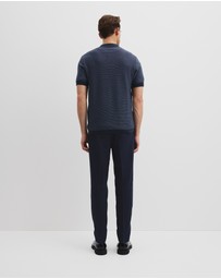 Country Road - Cotton Blend Silk Textured Knit Polo