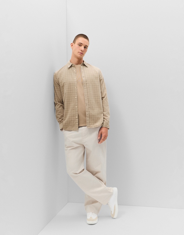UNISON - Check Cord Regular Fit Shirt