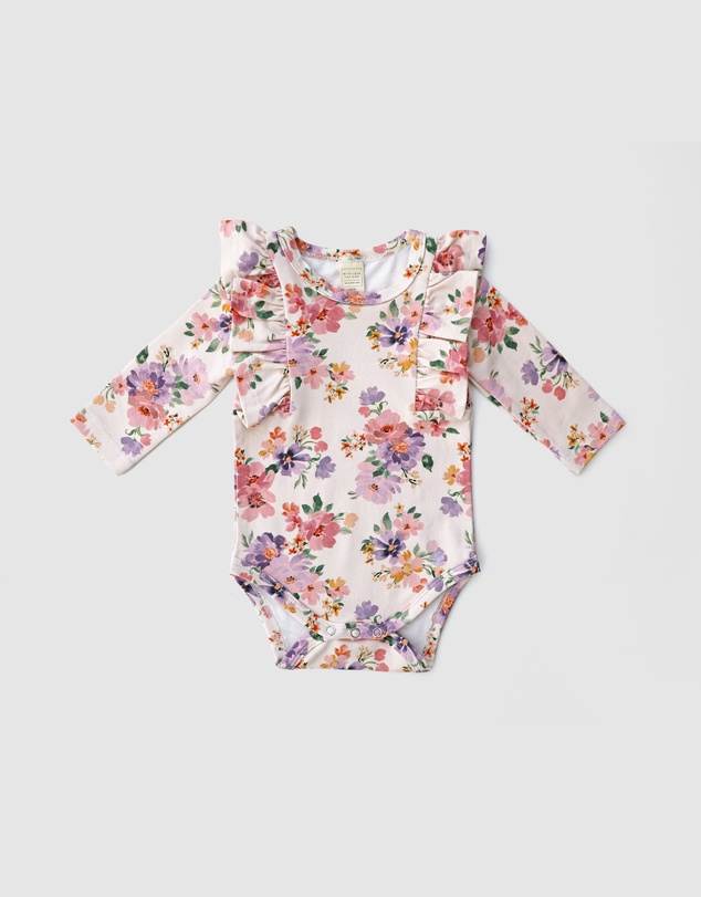 WITH LOVE FOR KIDS - Shimmy Long Sleeve Onesie - Babies